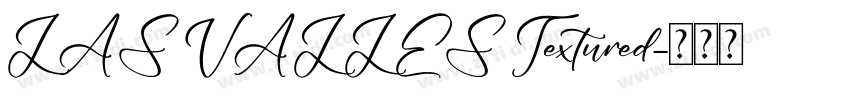 LAS VALLES Textured字体转换